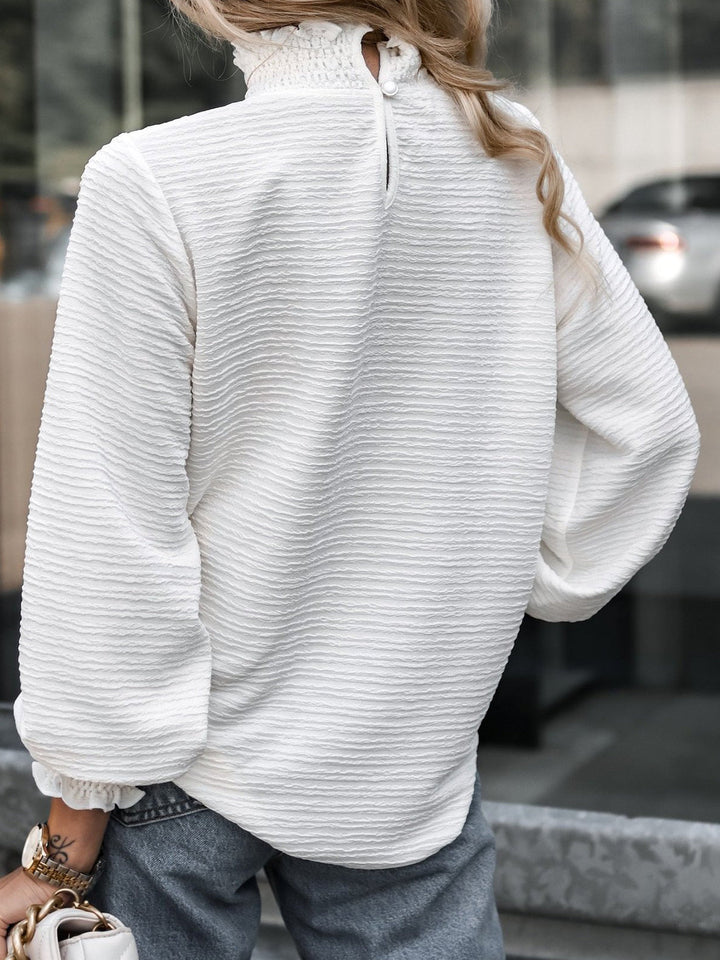 Mirla | Kvinnor Blusar Enfärgad Turtleneck Långa Ärmar Blusar-Eva Jonsson
