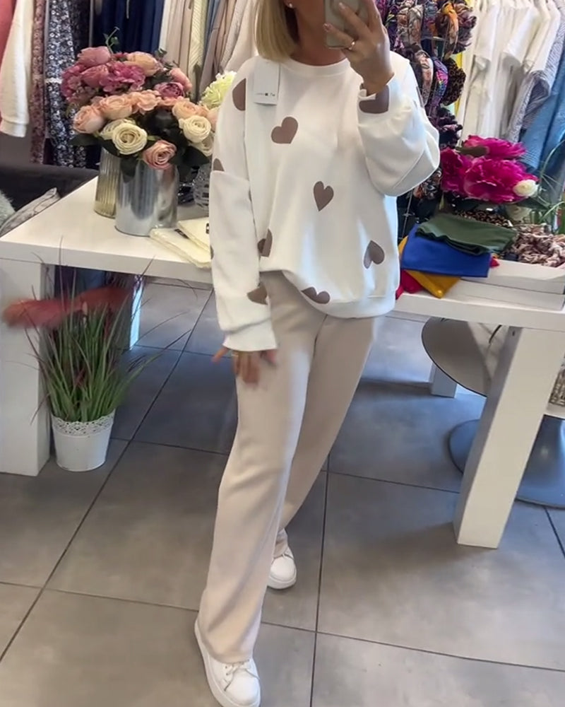 Mirla | Kvinnor Casual Hjärta Tröja-Eva Jonsson