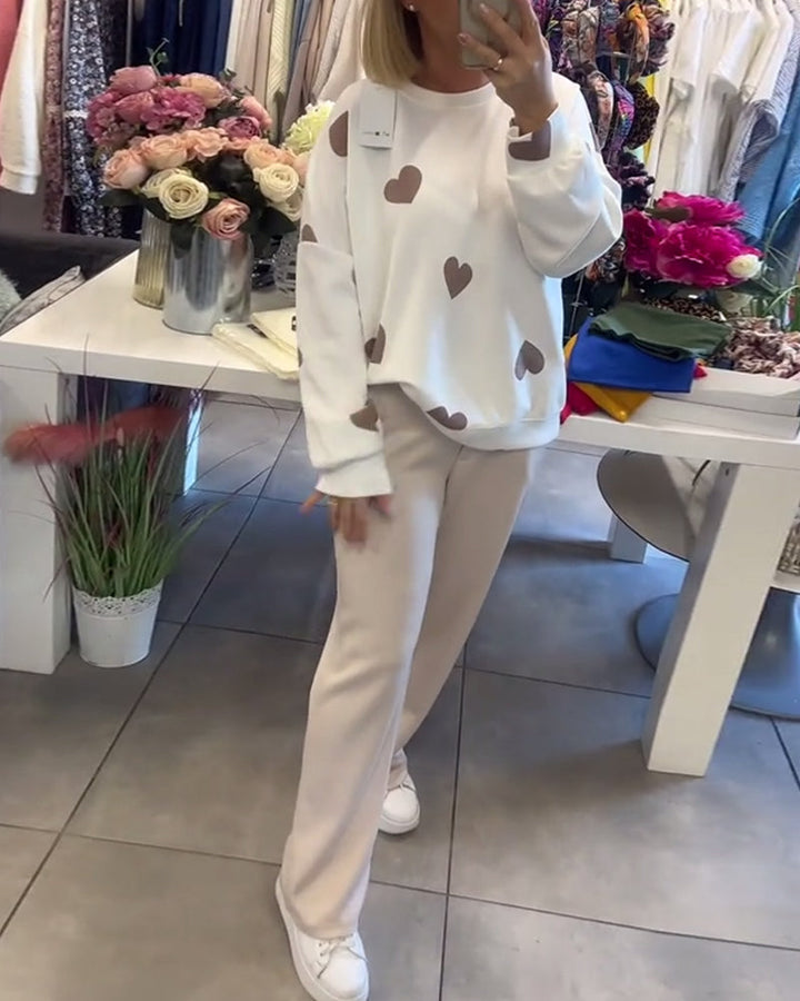 Mirla | Kvinnor Casual Hjärta Tröja-Eva Jonsson