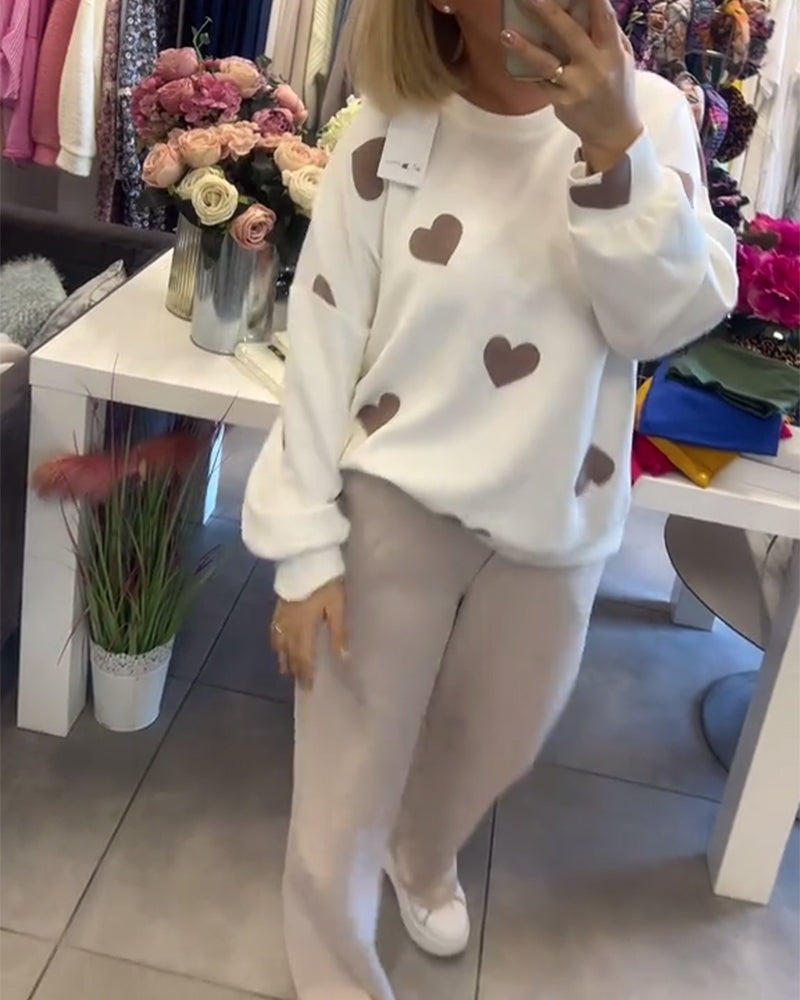 Mirla | Kvinnor Casual Hjärta Tröja-Eva Jonsson