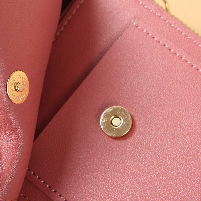 Mirla | Läder Smartphone Clutch Dam Handväska med Touchscreen-fönster-Eva Jonsson