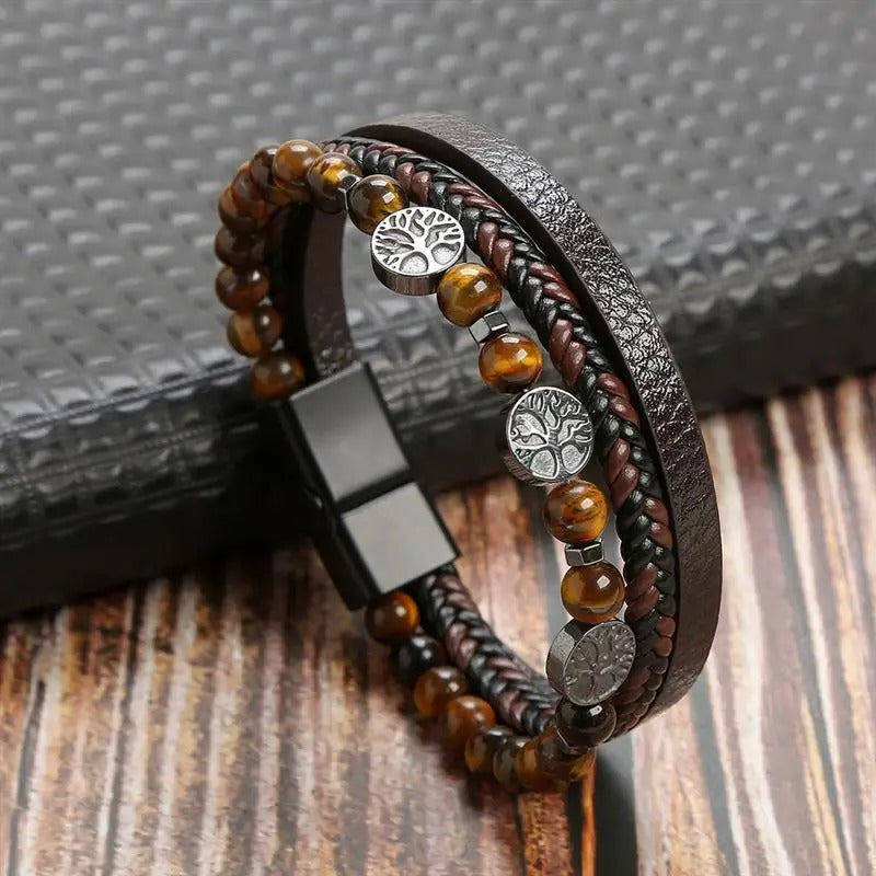 Mirla | Läderarmband i antik stil med metallspänne-Eva Jonsson