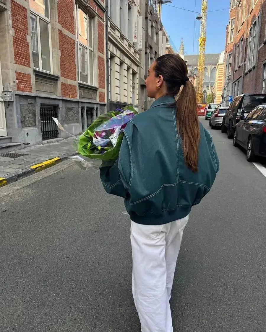 Mirla | Läderjacka - Dam fritidsjacka Svart-Eva Jonsson