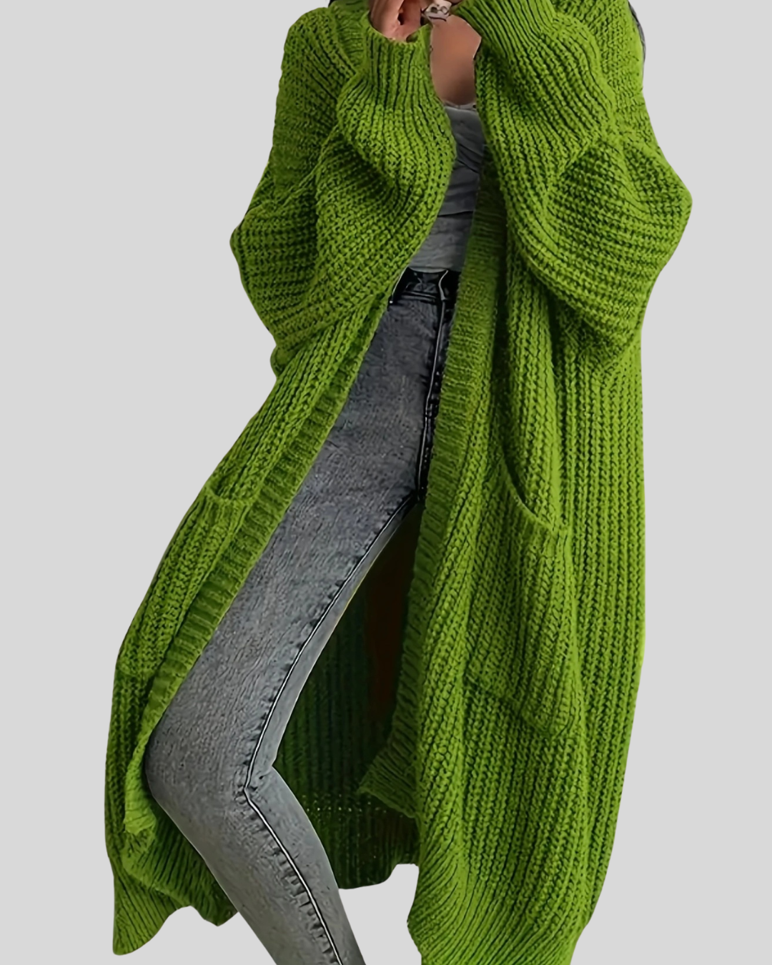 Mirla | Lång Elegant Cardigan-Eva Jonsson