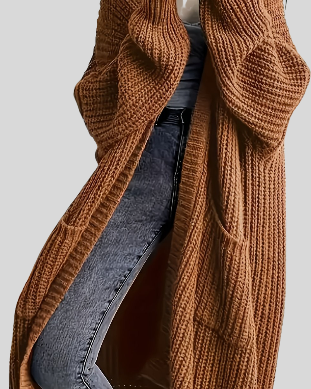 Mirla | Lång Elegant Cardigan-Eva Jonsson
