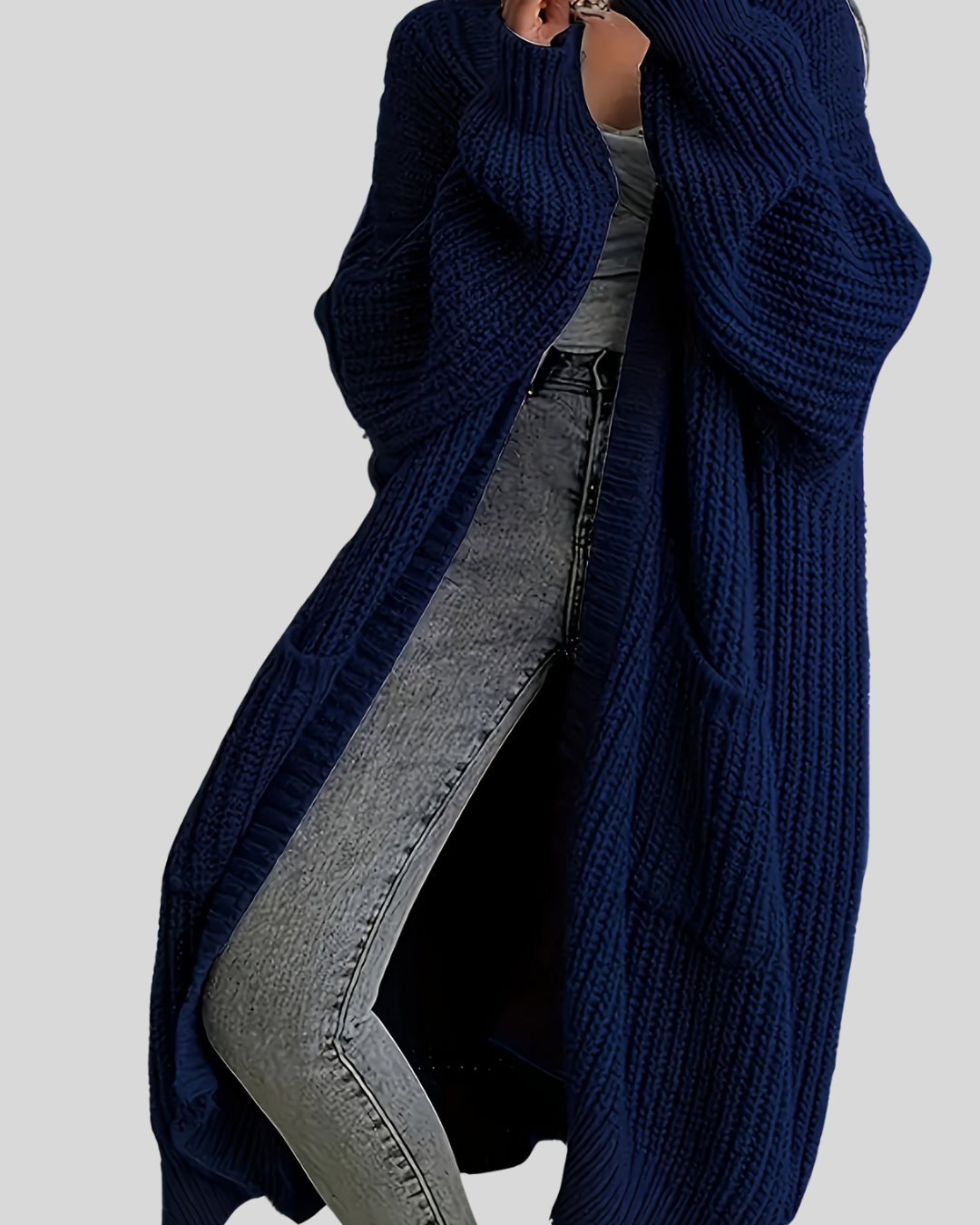 Mirla | Lång Elegant Cardigan-Eva Jonsson