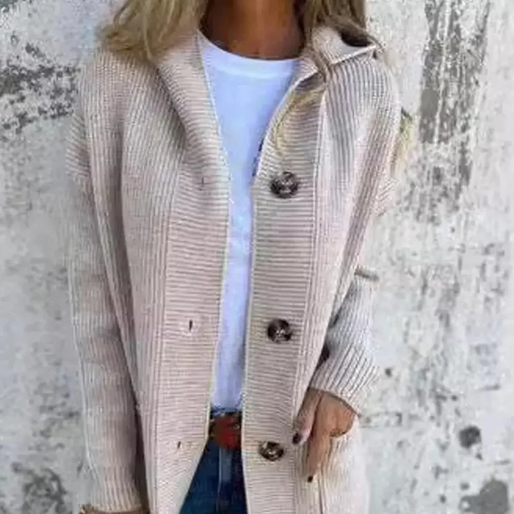 Mirla | Lång Knapplång Cardigan-Eva Jonsson