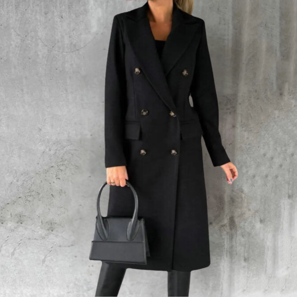 Mirla | Lång ulljacka dam Urban Chic-Eva Jonsson