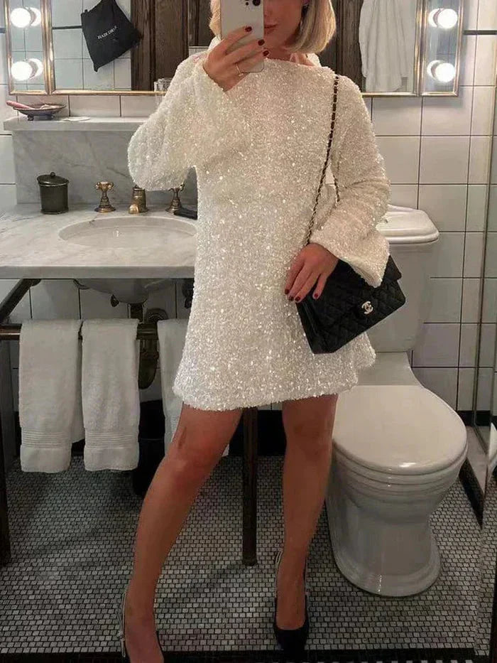 Mirla | Långärmad Mini Mirla | Festklänning-Eva Jonsson
