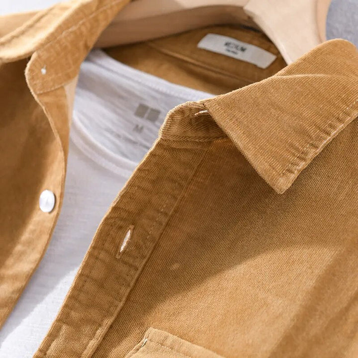 Mirla | Långärmad Overshirt i Mjuk Denim-Eva Jonsson