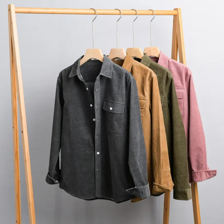 Mirla | Långärmad Overshirt i Mjuk Denim-Eva Jonsson