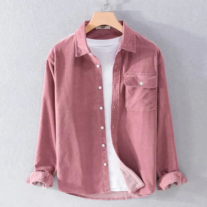 Mirla | Långärmad Overshirt i Mjuk Denim-Eva Jonsson