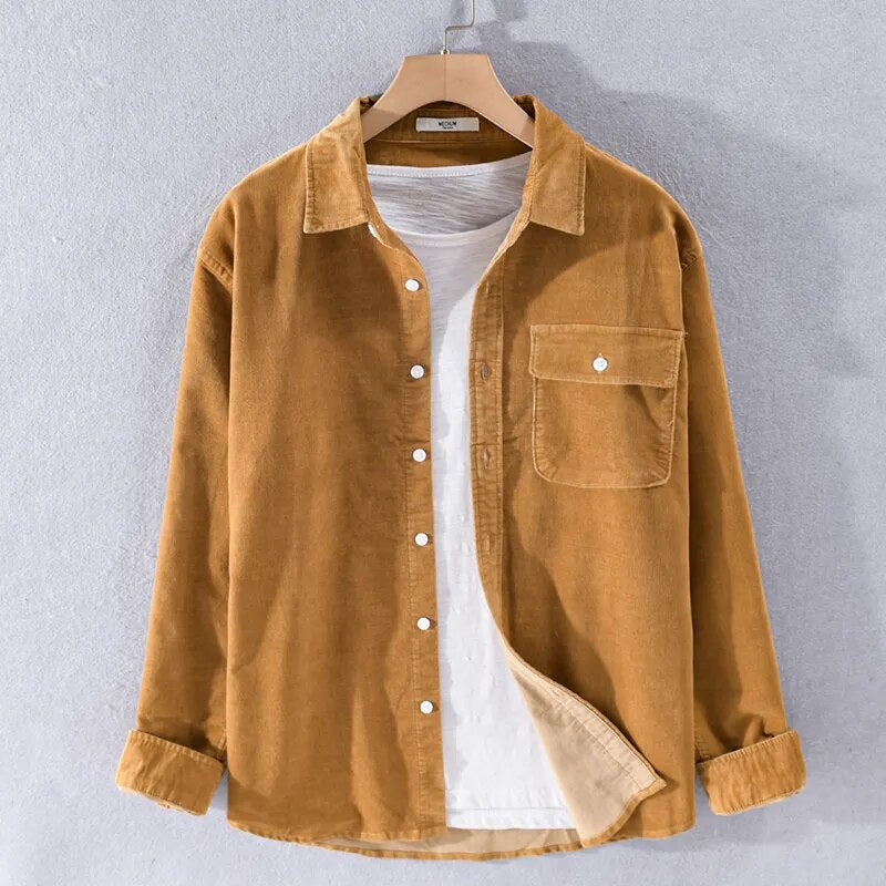 Mirla | Långärmad Overshirt i Mjuk Denim-Eva Jonsson