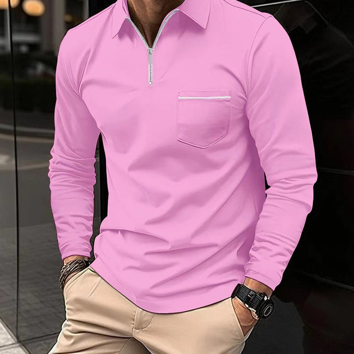 Mirla | Långärmad Poloshirt-Eva Jonsson