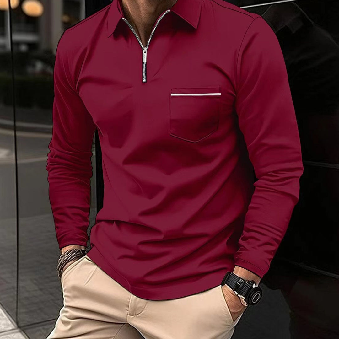 Mirla | Långärmad Poloshirt-Eva Jonsson