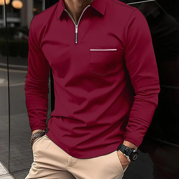 Mirla | Långärmad Poloshirt-Eva Jonsson
