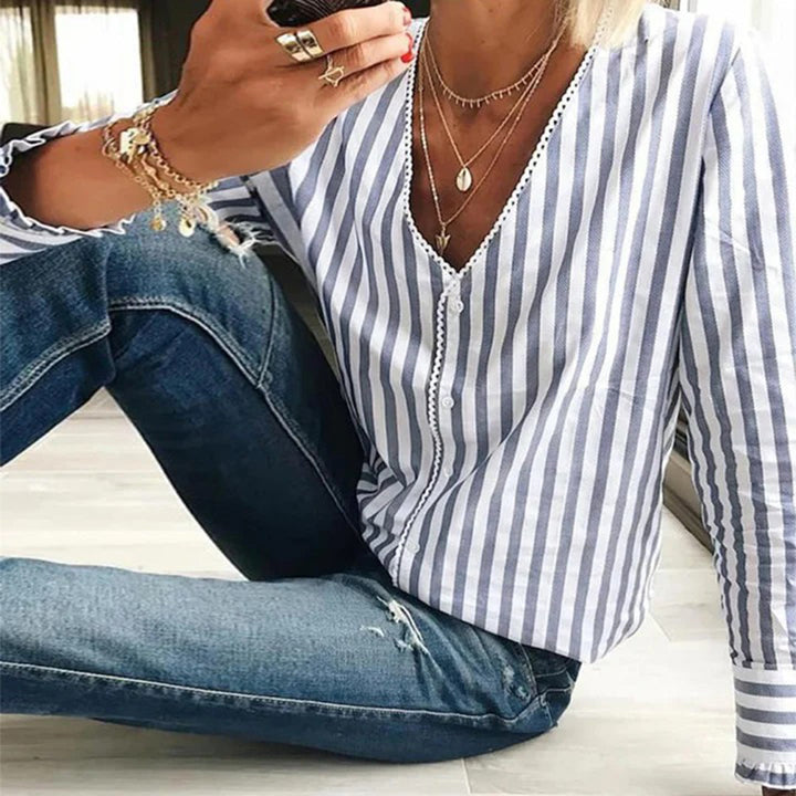 Mirla | Långärmad fritidsblus-Eva Jonsson