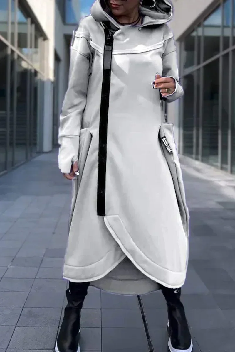 Mirla | Långt Hoodie-Klänning med Modern Snitt-Eva Jonsson