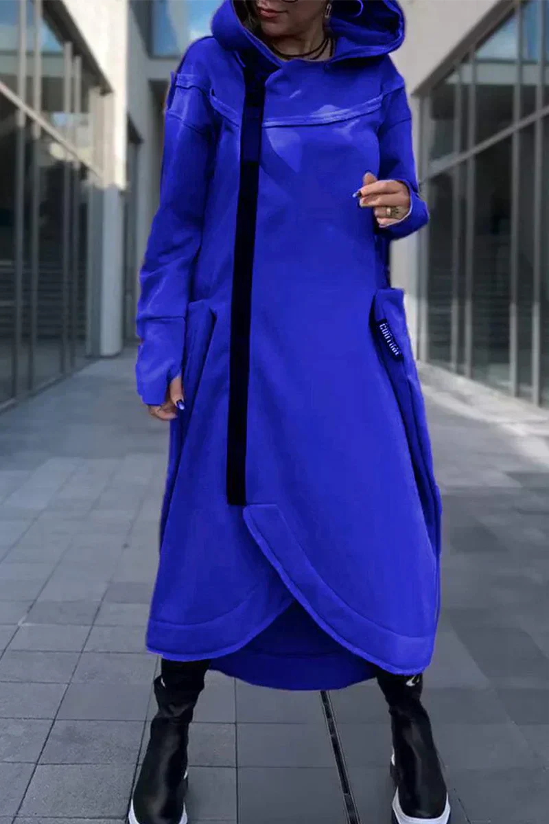 Mirla | Långt Hoodie-Klänning med Modern Snitt-Eva Jonsson