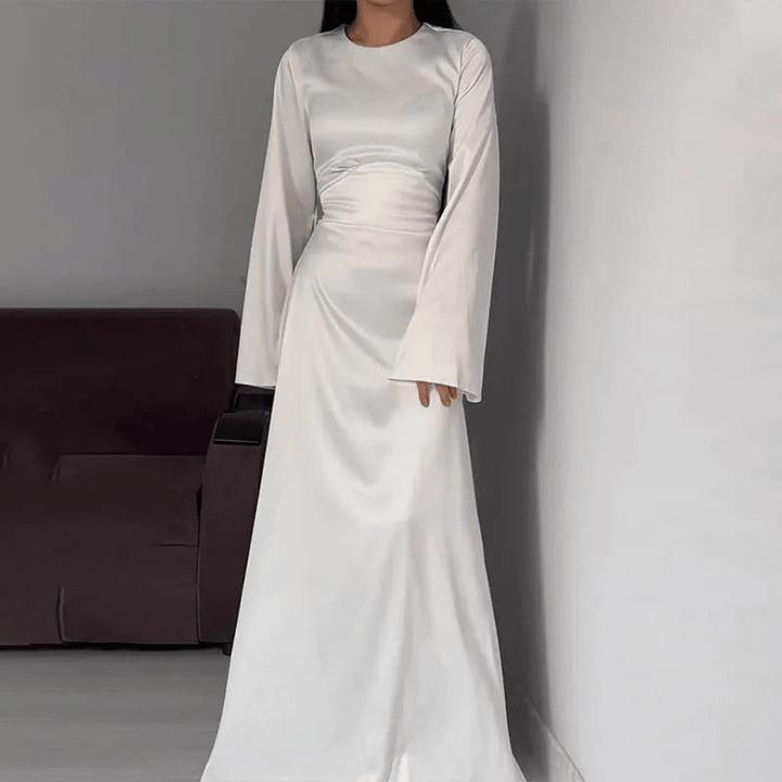 Mirla | Långt Sident kvinnoklänning Elegant design & Bekväm-Eva Jonsson