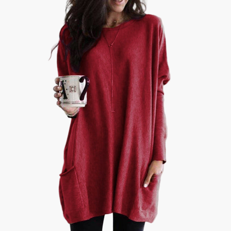 Mirla | Långtröja I Oversize-Stil - Bekväm Casual-Look för Höst och Vinter-Eva Jonsson
