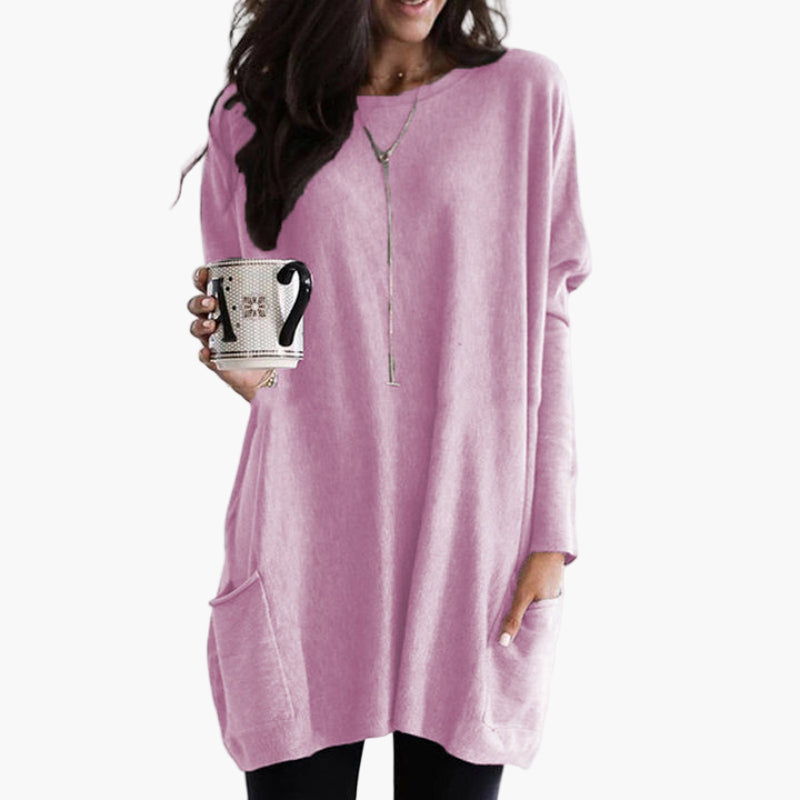 Mirla | Långtröja I Oversize-Stil - Bekväm Casual-Look för Höst och Vinter-Eva Jonsson