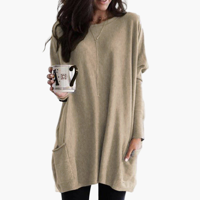 Mirla | Långtröja I Oversize-Stil - Bekväm Casual-Look för Höst och Vinter-Eva Jonsson
