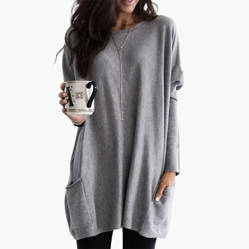 Mirla | Långtröja I Oversize-Stil - Bekväm Casual-Look för Höst och Vinter-Eva Jonsson