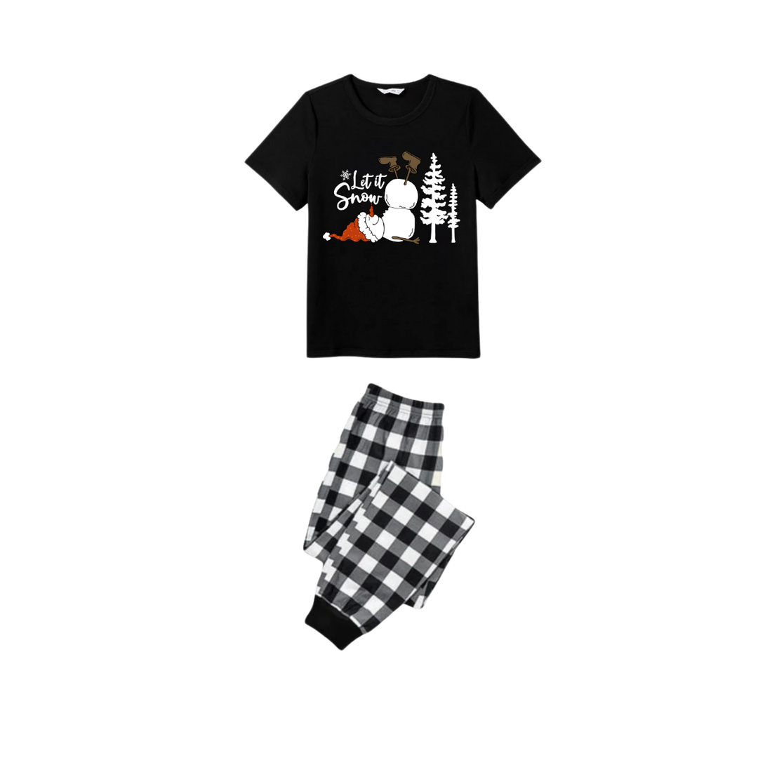 Mirla | Låt Snön Snögubben Par Juls Pyjamas-Set-Eva Jonsson