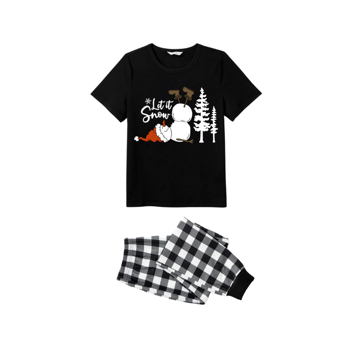Mirla | Låt Snön Snögubben Par Juls Pyjamas-Set-Eva Jonsson