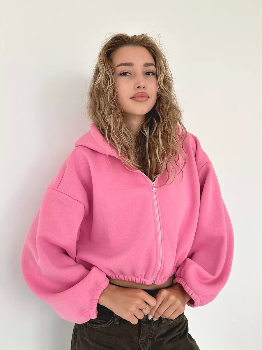 Mirla | Lätt, Lätt, Kort Sport Hoodie Jacka-Eva Jonsson