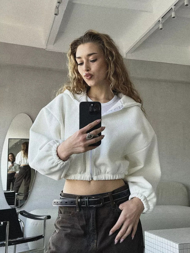 Mirla | Lätt, Lätt, Kort Sport Hoodie Jacka-Eva Jonsson