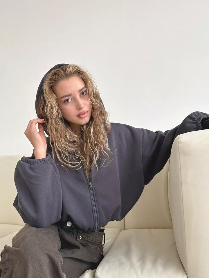 Mirla | Lätt, Lätt, Kort Sport Hoodie Jacka-Eva Jonsson