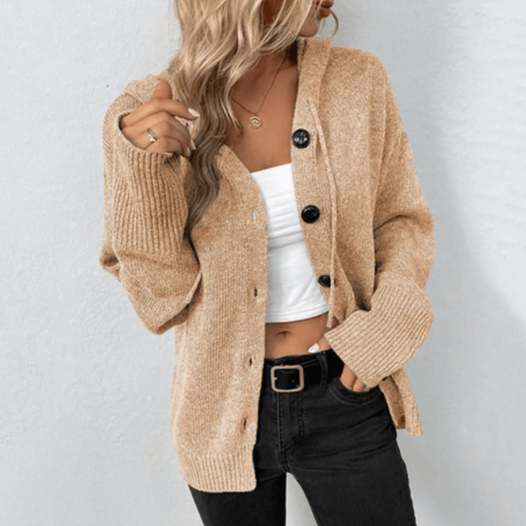 Mirla | Lätt knapp cardigan för kvinnor-Eva Jonsson