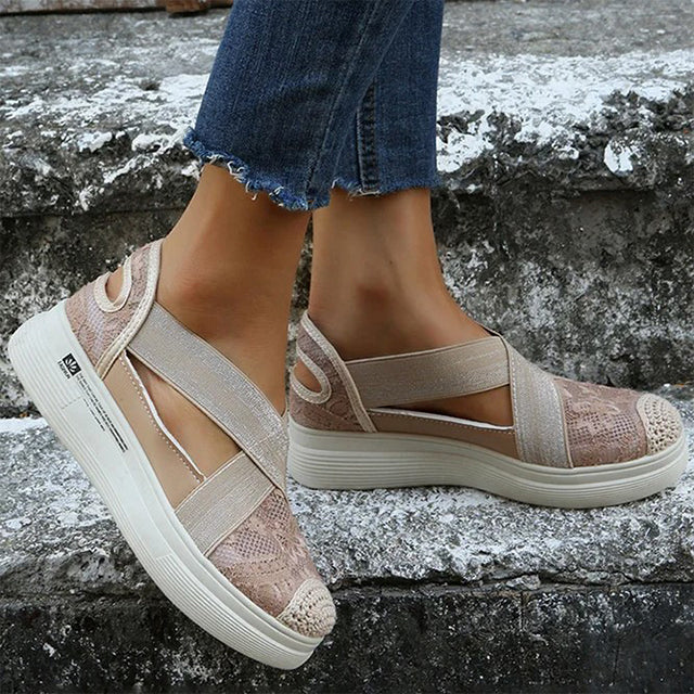 Mirla | Lätta sandaler av andningsbart mesh-Eva Jonsson