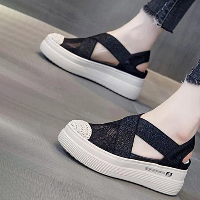Mirla | Lätta sandaler av andningsbart mesh-Eva Jonsson