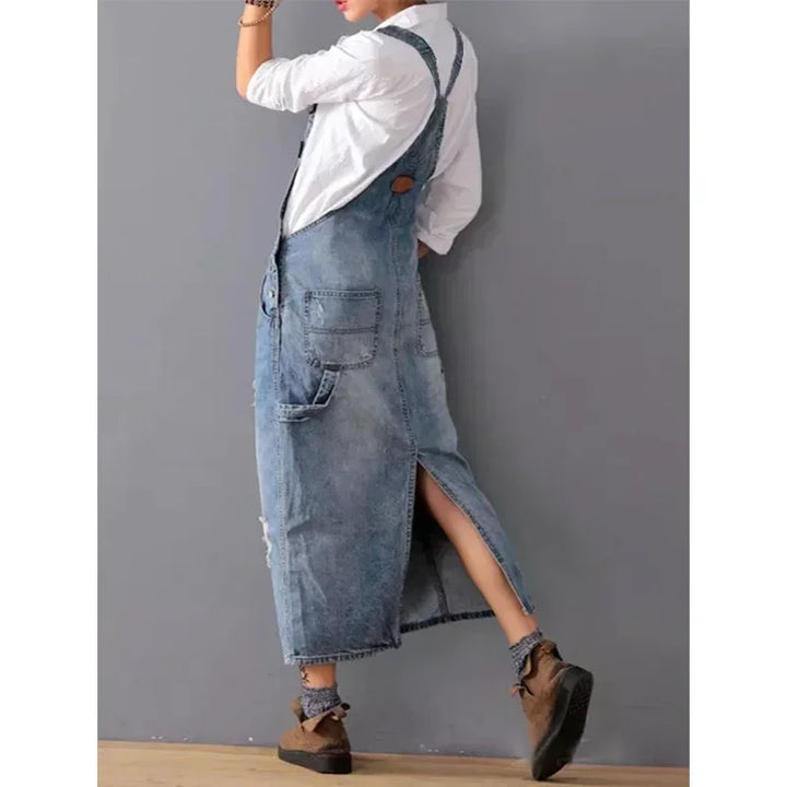 Mirla | Lättsam Denim Axelklänning-Eva Jonsson