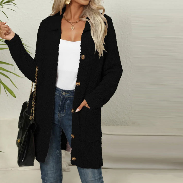 Mirla | Lättsam Enfärgad Cardigan-Eva Jonsson