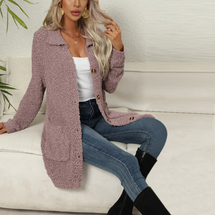 Mirla | Lättsam Enfärgad Cardigan-Eva Jonsson