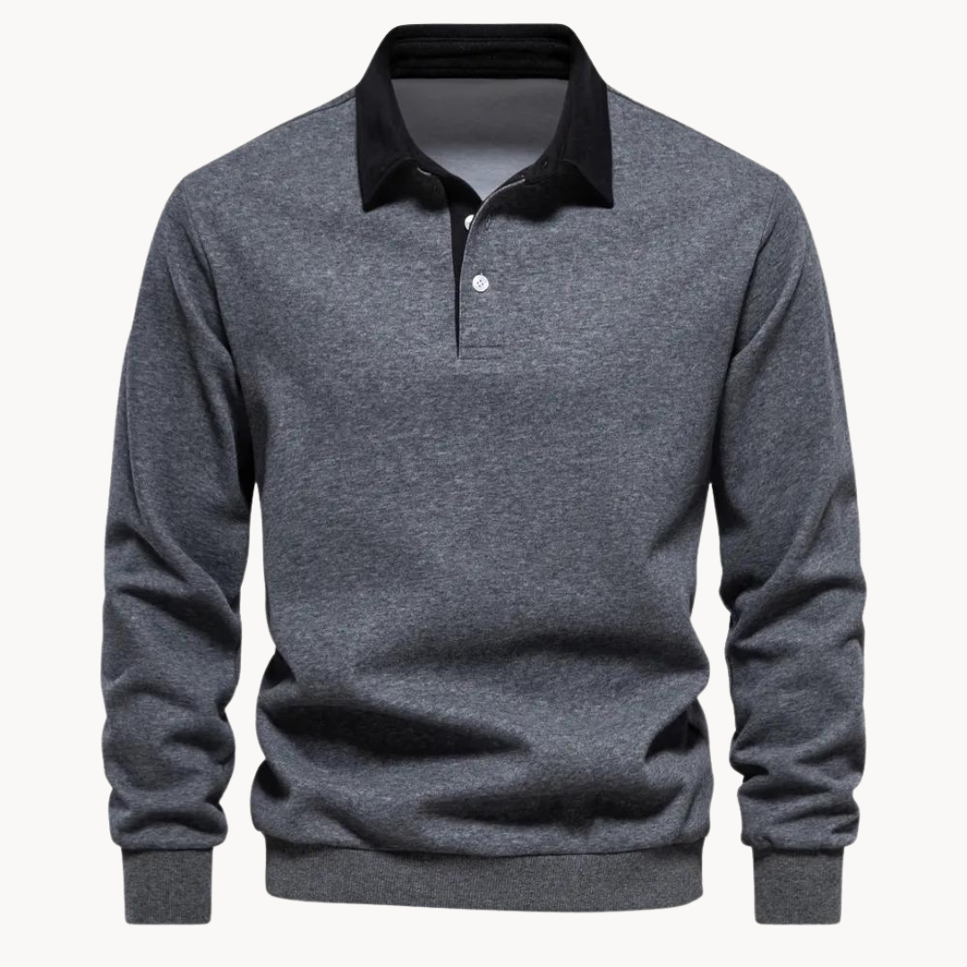 Mirla | Lättsam Polo-Sweatshirt-Eva Jonsson