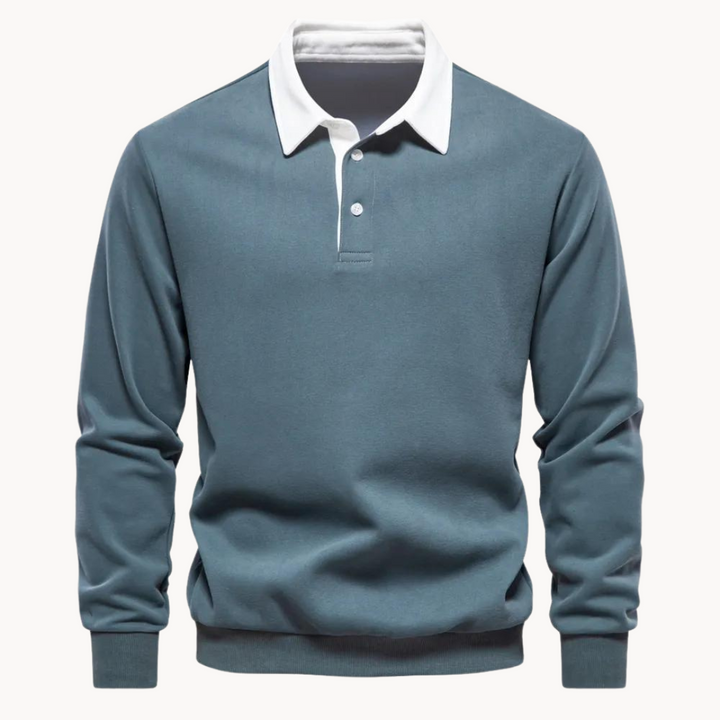 Mirla | Lättsam Polo-Sweatshirt-Eva Jonsson