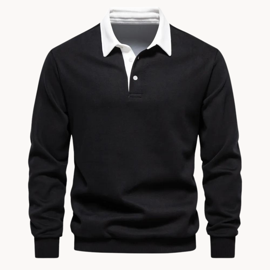 Mirla | Lättsam Polo-Sweatshirt-Eva Jonsson