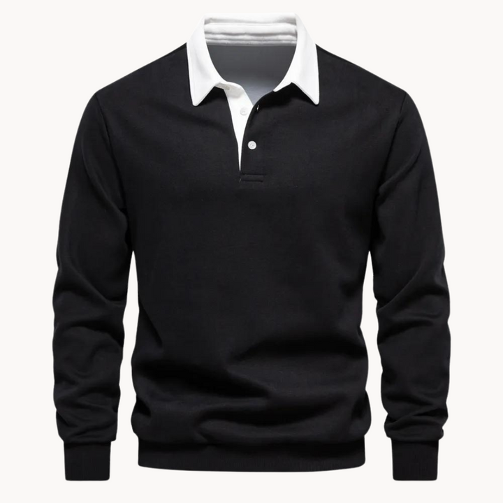 Mirla | Lättsam Polo-Sweatshirt-Eva Jonsson