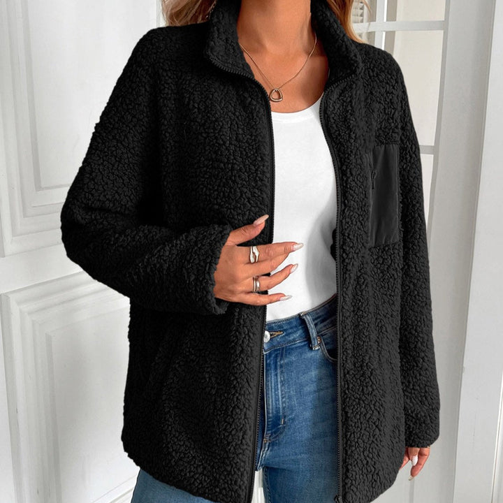 Mirla | Lättsam Vinter Zip-Up Fuzzy Jacka för Damer-Eva Jonsson