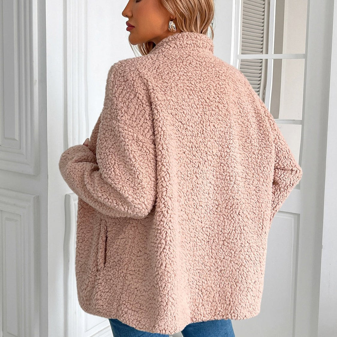 Mirla | Lättsam Vinter Zip-Up Fuzzy Jacka för Damer-Eva Jonsson
