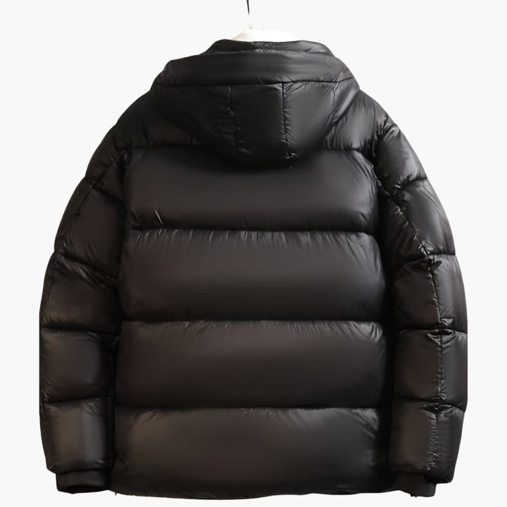 Mirla | Lättsamm vinterjacka för män Tjock Varm med huva-Eva Jonsson