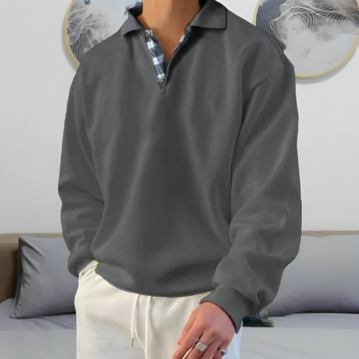 Mirla | Lättsamt Polo Tröja Sweatshirt-Eva Jonsson