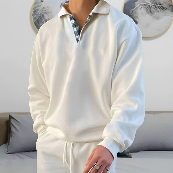 Mirla | Lättsamt Polo Tröja Sweatshirt-Eva Jonsson