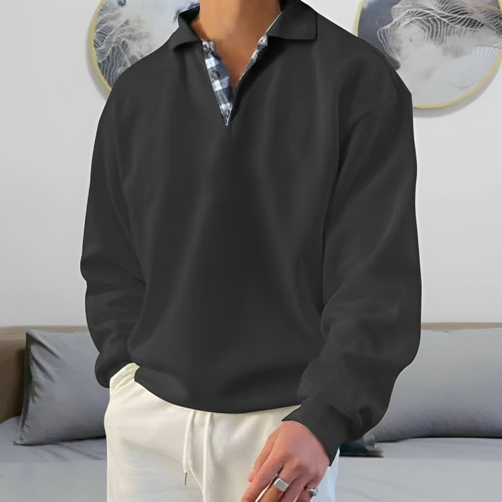 Mirla | Lättsamt Polo Tröja Sweatshirt-Eva Jonsson