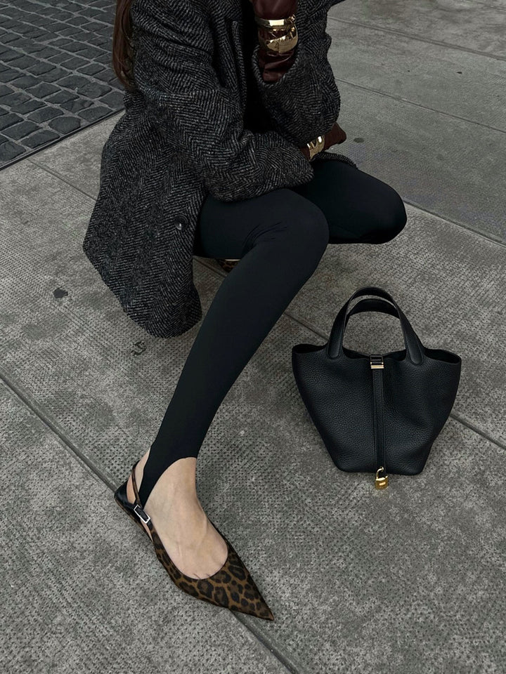 Mirla | Leopard Kattunge Slingback Pumps-Eva Jonsson